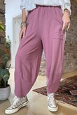 Made in Italy Lagenlook Shelby Cocoon Pant Indian Pink 